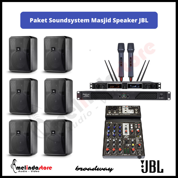 Paket Sound System Masjid Speaker JBL Control 25-1 | 6 Speaker